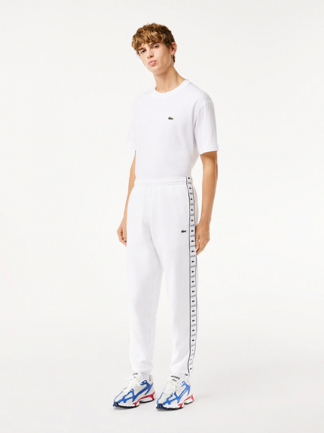 Pantalon de survêtement logo blanc homme - Lacoste