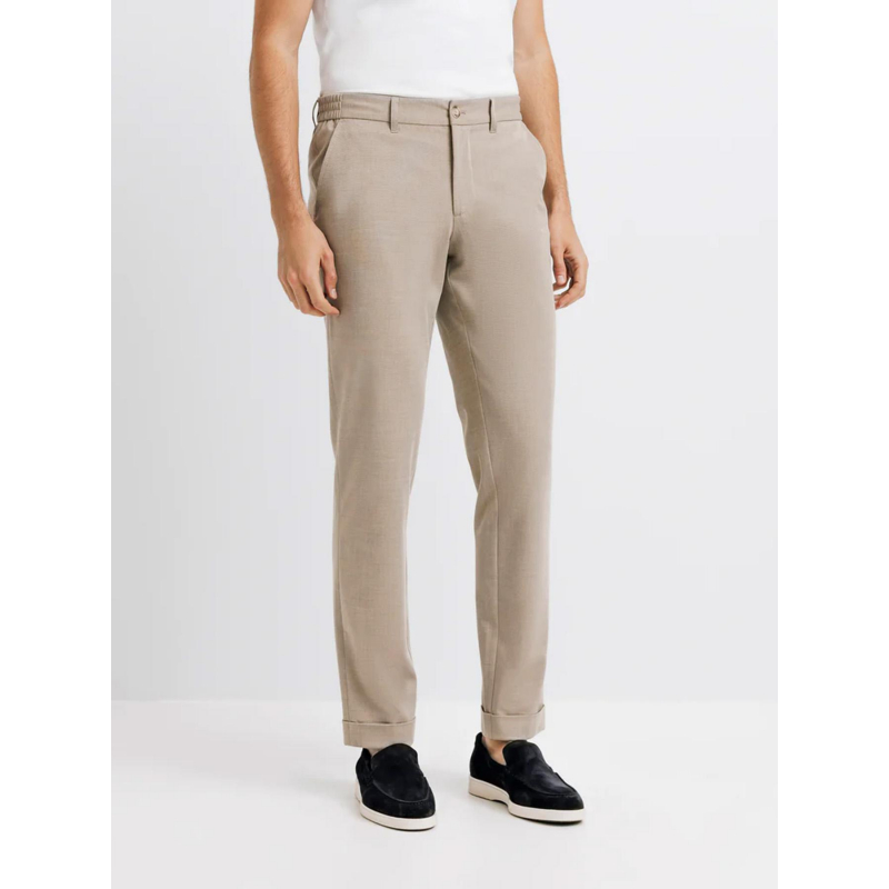 Pantalon chino slim pombou beige homme - Izac