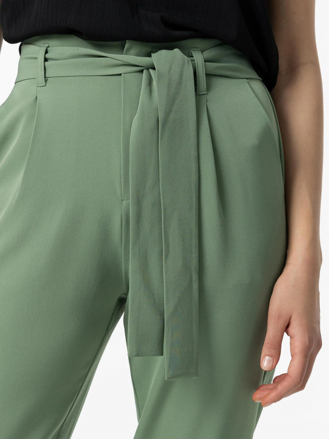 Pantalon droit fluide mikita vert femme - Tiffosi