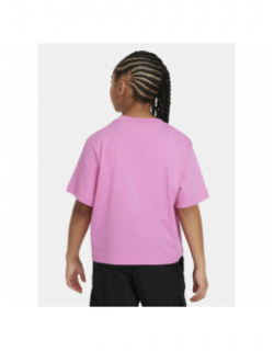 T-shirt crop nsw boxy rose fille - Nike