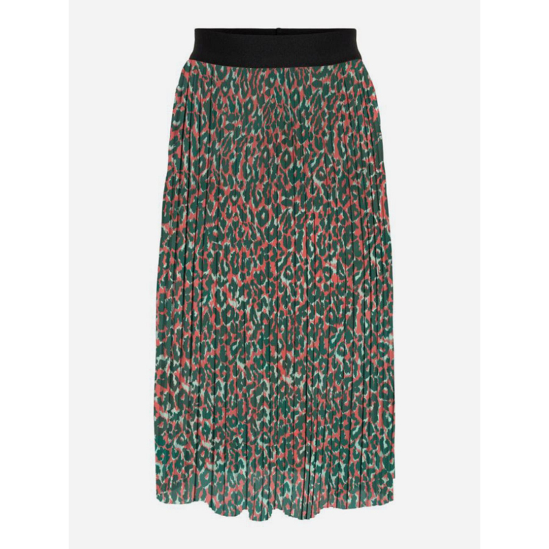 Jupe plissé elema vert rouge fille - Only