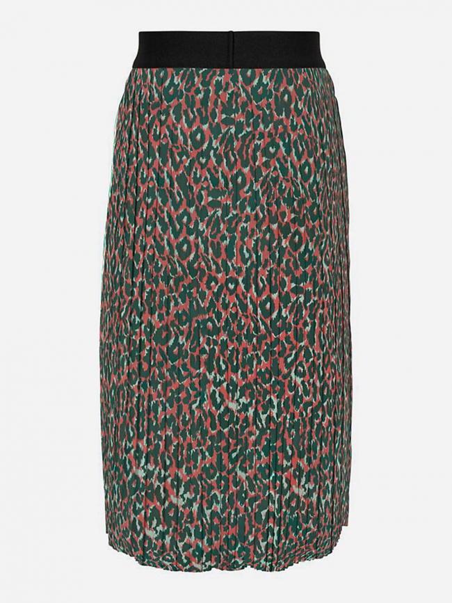 Jupe plissé elema vert rouge fille - Only