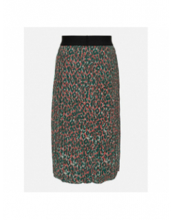 Jupe plissé elema vert rouge fille - Only