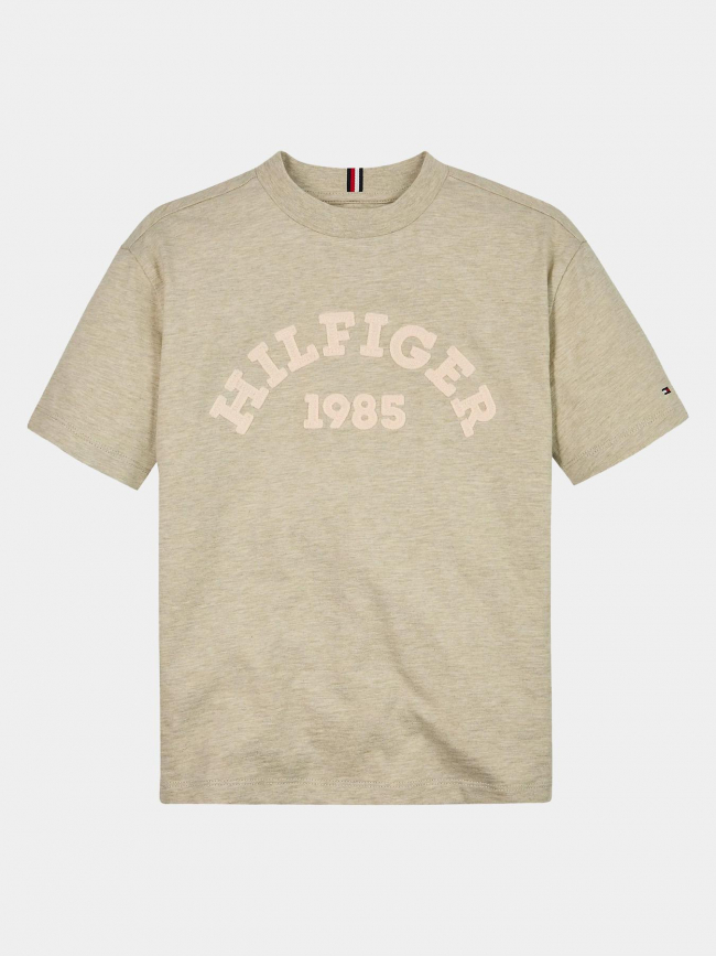 T-shirt monotype logo vert olive garçon - Tommy Hilfiger