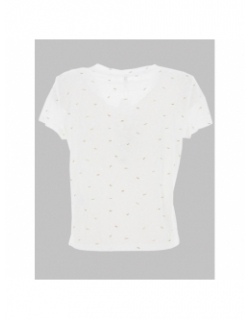 T-shirt col v stephi blanc femme - Only