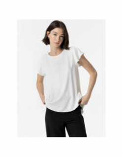 T-shirt dos plissé kara 3 blanc femme - Tiffosi