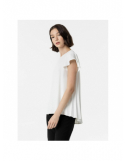 T-shirt dos plissé kara 3 blanc femme - Tiffosi