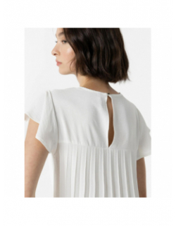 T-shirt dos plissé kara 3 blanc femme - Tiffosi