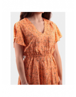 Robe courte carmencita orange femme - Tiffosi