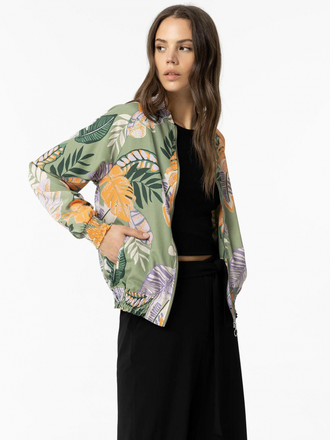 Veste bomber légère leesa vert femme - Tiffosi