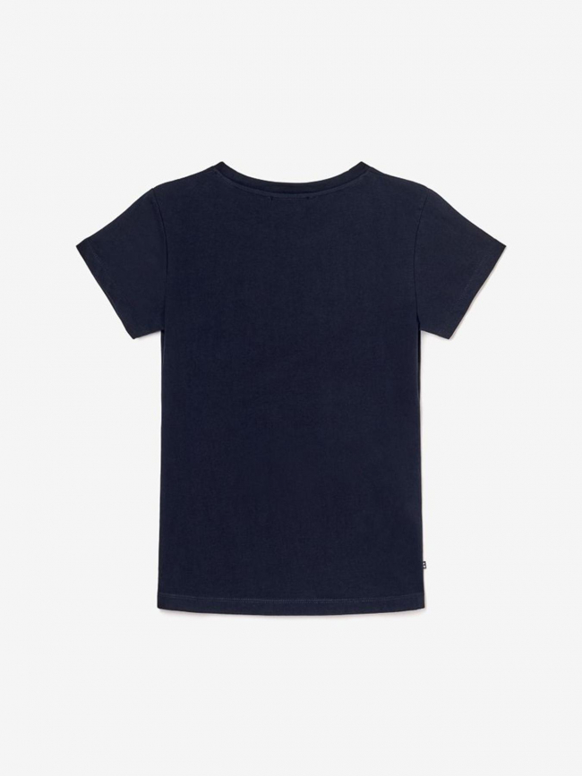 T-shirt martygi strass bleu marine fille - Le Temps Des Cerises