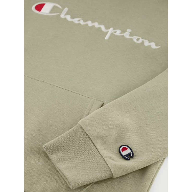 Sweat à capuche hooded beige enfant Champion wimod