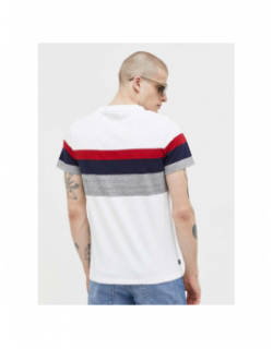 T-shirt rayures classique blanc homme - Superdry
