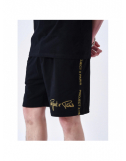 Short logo brodé noir homme - Project X Paris
