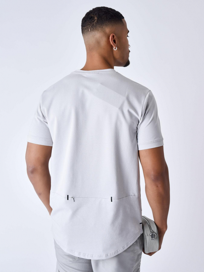 T-shirt logo signature gris homme - Project X Paris