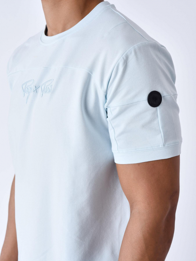 T-shirt logo signature bleu clair homme - Project X Paris