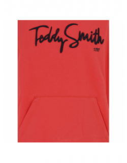Sweat à capuche hoody rouge enfant - Teddy Smith