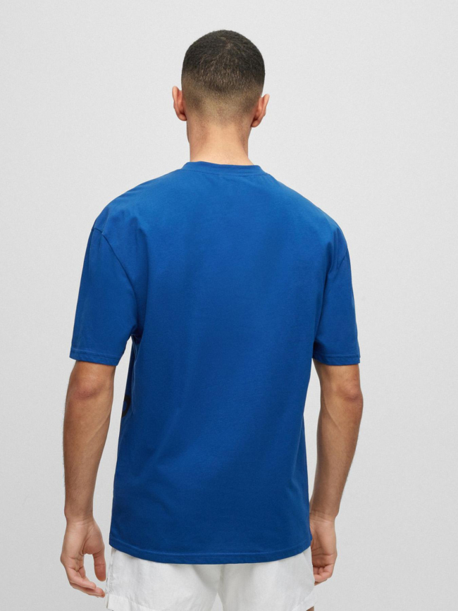 T-shirt relaxed fit protection UV bleu homme - Hugo