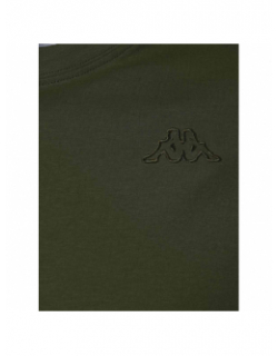 T-shirt slim cafers kaki homme - Kappa