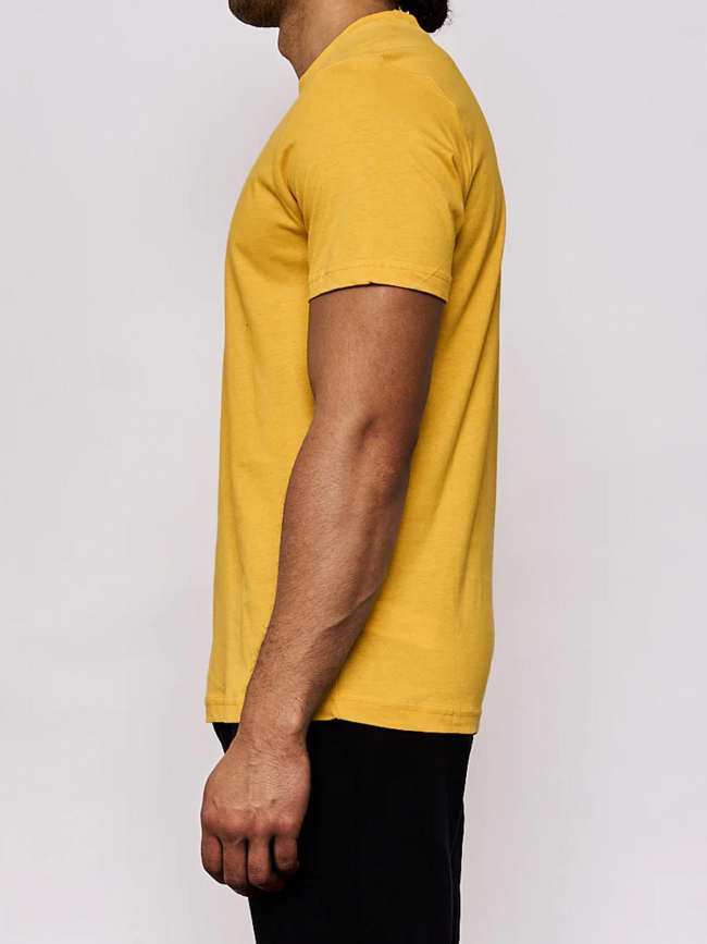 T-shirt slim cafers jaune homme - Kappa