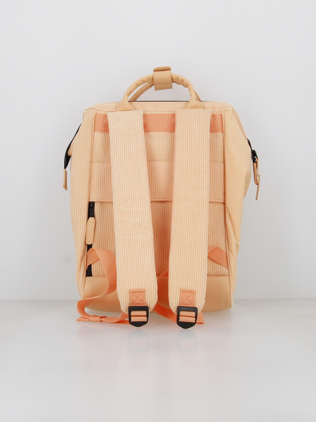 Sac à dos adventurer medium effet velours quito orange - Cabaïa