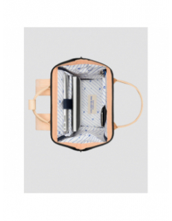 Sac à dos adventurer medium effet velours quito orange - Cabaïa