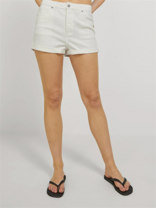 Short en jean taille haute hazel blanc femme - Jjxx