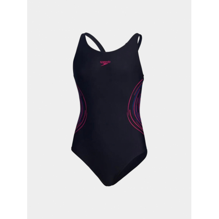 Maillot De Bain Speedo Fille - Motif Crédence - Résistant Chlore - ECO Endurance+