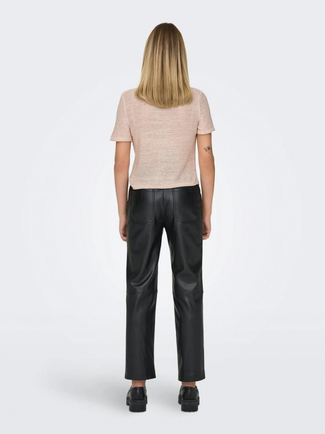 T-shirt en maille sunny beige femme - Only