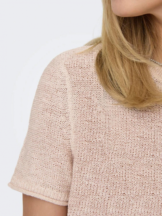 T-shirt en maille sunny beige femme - Only