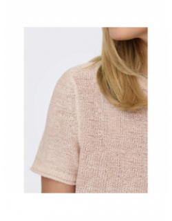 T-shirt en maille sunny beige femme - Only