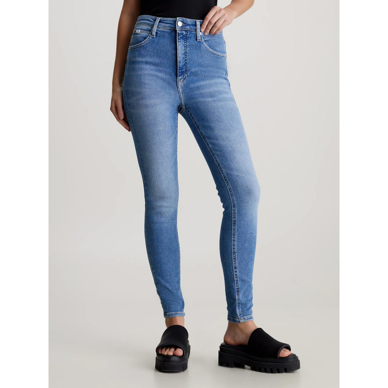 Jean skinny taille haute bleu clair femme - Calvin Klein Jeans