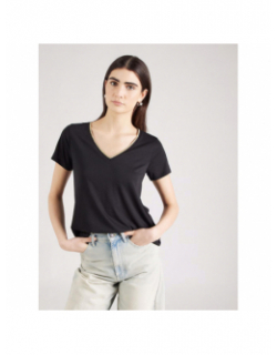 T-shirt col v dalila noir femme - JDY