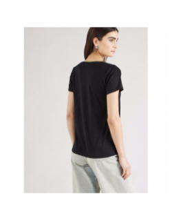 T-shirt col v dalila noir femme - JDY
