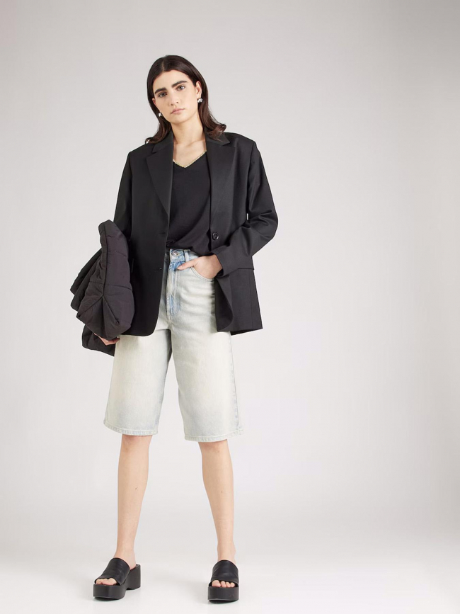 T-shirt col v dalila noir femme - JDY