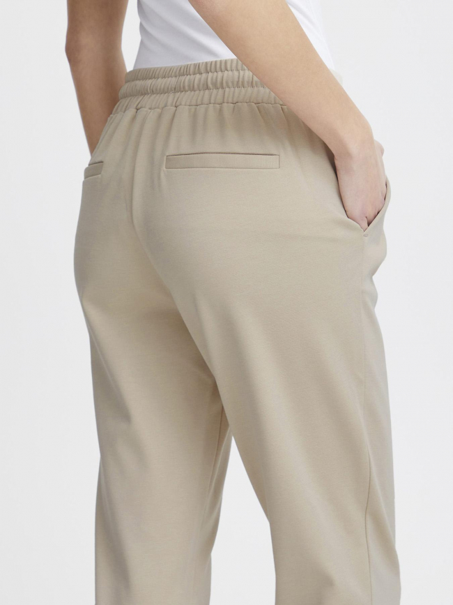 Pantalon ihkate beige femme - Ichi