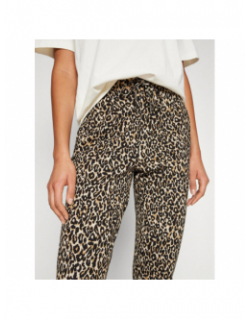Pantalon pop trash easy léopard marron femme - Only