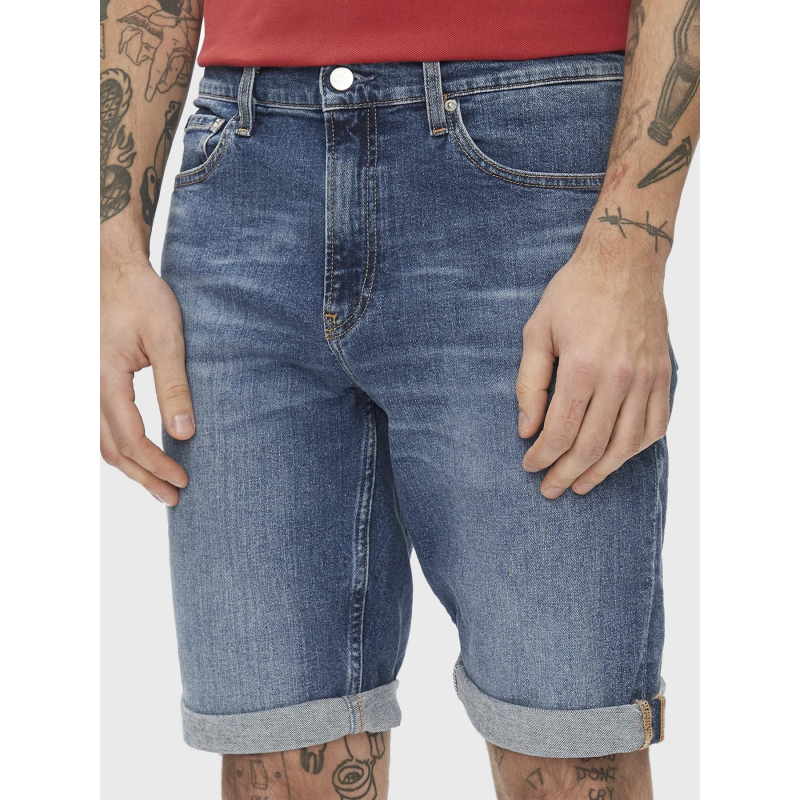 Short en jean slim bleu homme - Calvin Klein Jeans