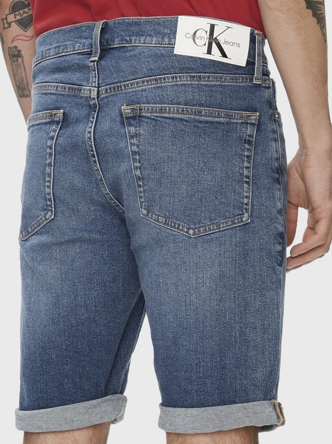 Short en jean slim bleu homme - Calvin Klein Jeans