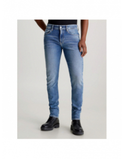 Jean slim taper délavé bleu clair homme - Calvin Klein Jeans