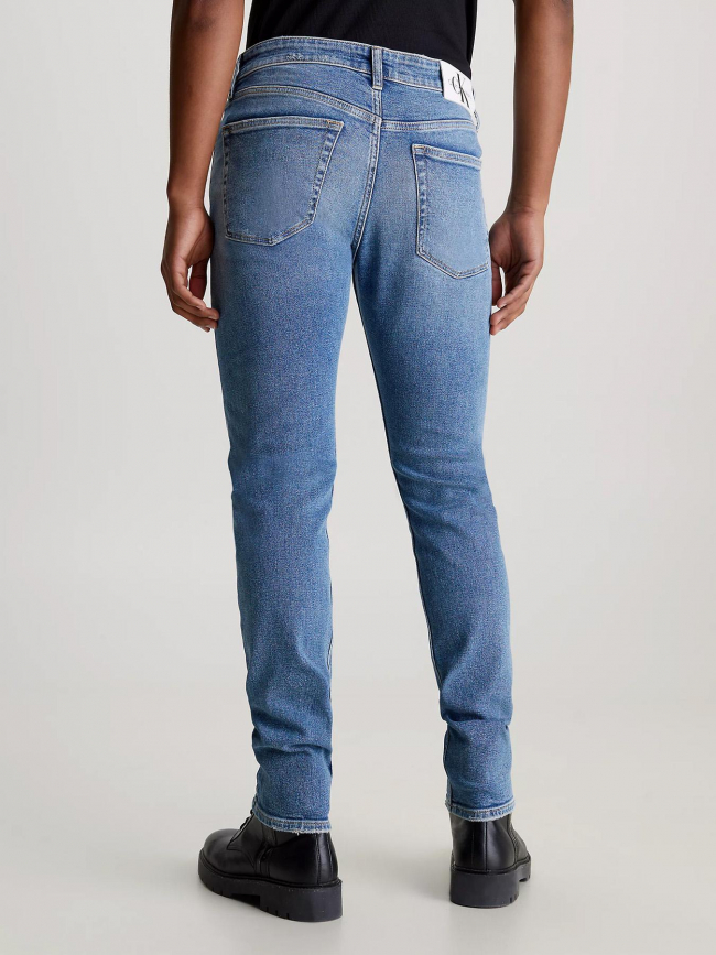 Jean slim taper délavé bleu clair homme - Calvin Klein Jeans