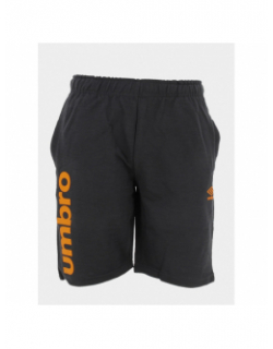 Short jogging logo gris orange homme - Umbro