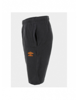 Short jogging logo gris orange homme - Umbro