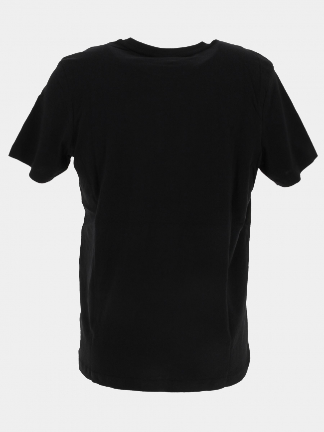 T-shirt uni logo brodé noir bleu homme - Umbro