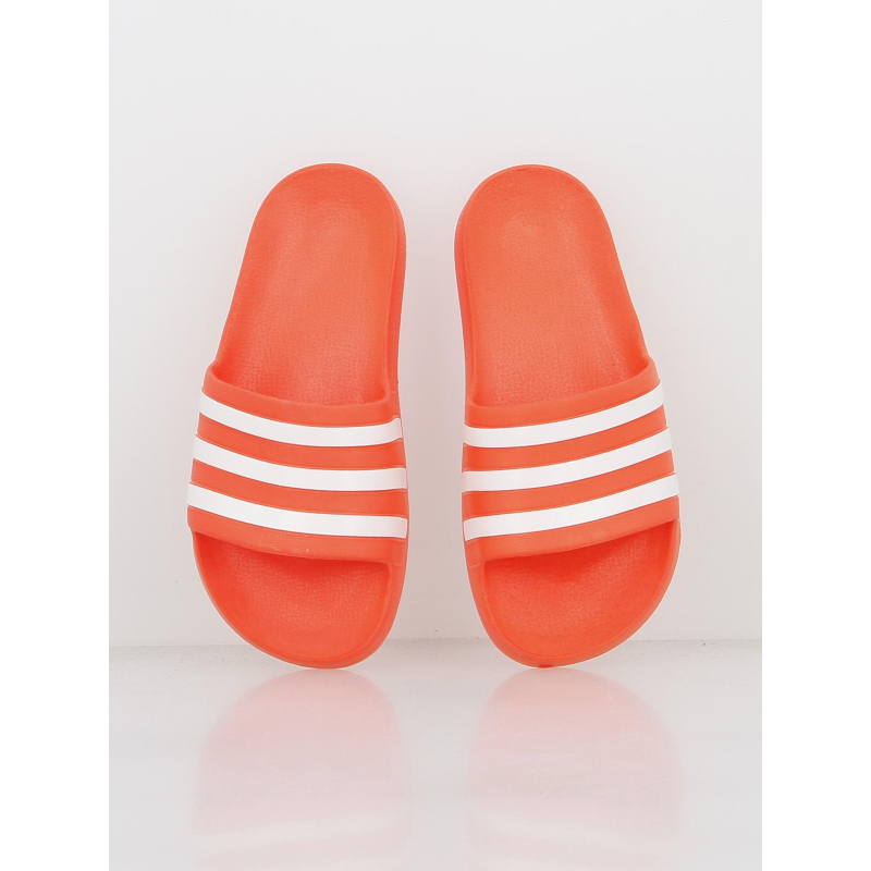 Claquettes adilette aqua orange fluo - Adidas | wimod