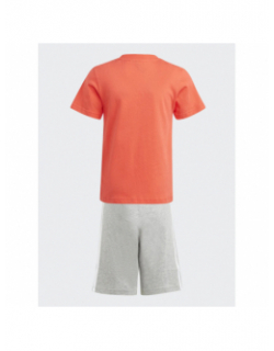 Ensemble lk 3 stripes co rouge et noir enfant - Adidas