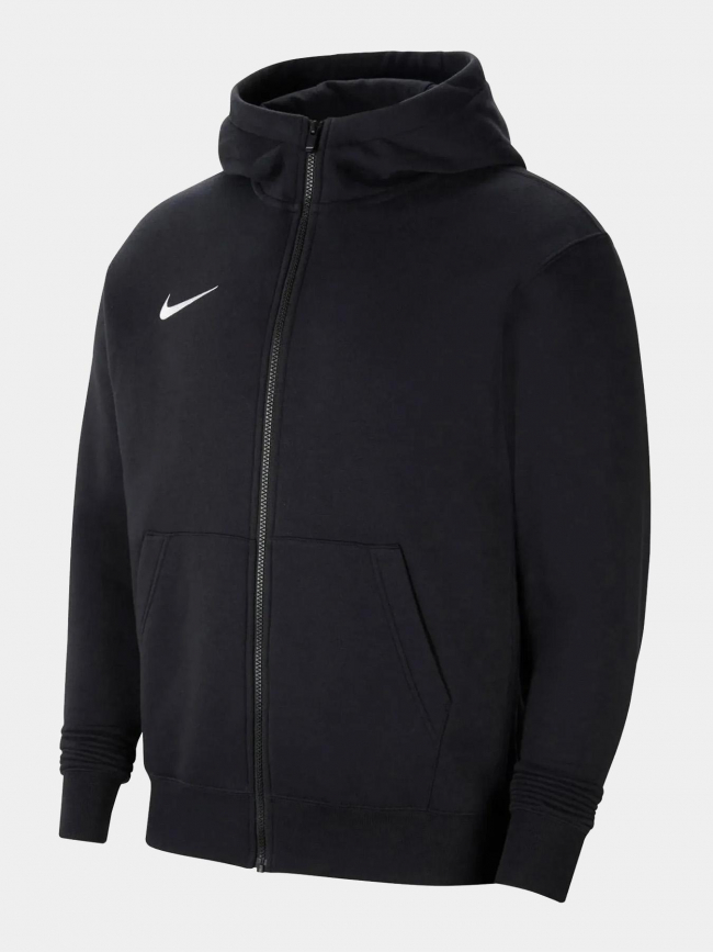 Sweat à capuche zippé fleece park20 noir enfant - Nike