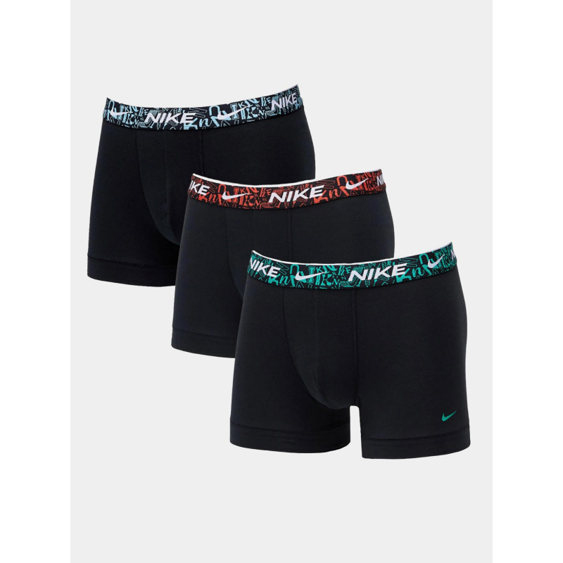 Pack de 3 boxers trunk logo rouge bleu vert homme - Nike