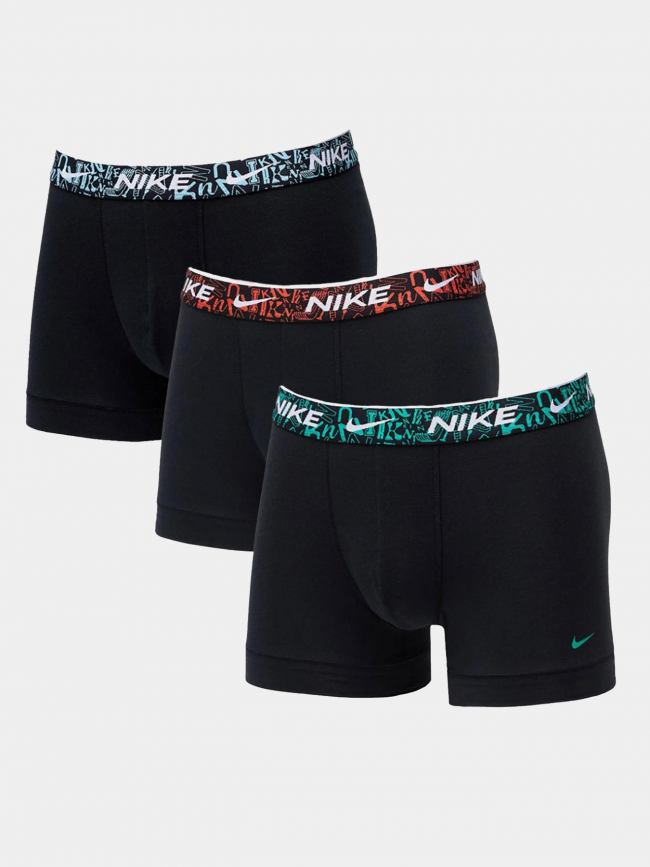 Pack de 3 boxers trunk logo rouge bleu vert homme - Nike