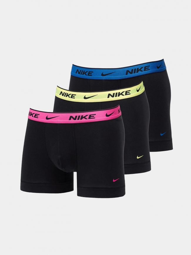 Pack de 3 boxers trunk bleu rose fluo homme - Nike